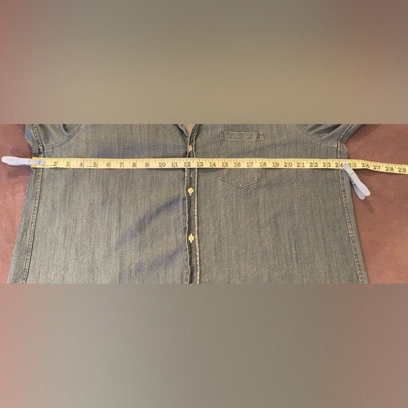 Frank & Eileen Famous Denim MARY Classic Shirtdress Size: XL STONEWASHED INDIGO - Picture 14 of 16